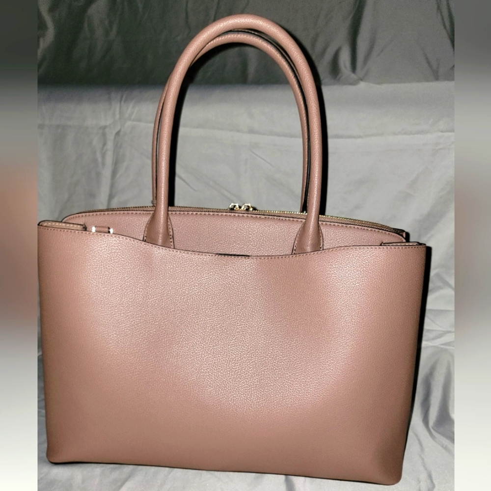 ***SOLD ON MERCARI***👜👜NWT Women's Work Tote Dark Taupe Handbag 👜 👜 - Picture 3 of 9